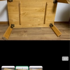 中古☆木製　ローテーブルの画像