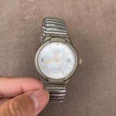 ハンコ入れ箱　木箱　腕時計　中古品の画像