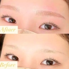 洗顔してもとれない美しい眉の画像