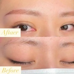 洗顔してもとれない美しい眉の画像