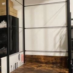 【引き取り限定】ニトリ ハンガーラック 収納棚 美品【21日まで】の画像