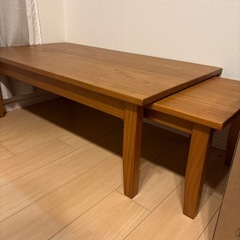 ニトリの可変式ローテーブルの画像