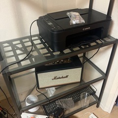 ガラス棚　スチールの画像