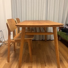 NOCE ノーチェ　ダイニングセット　テーブル135×75　チェア2脚  の画像