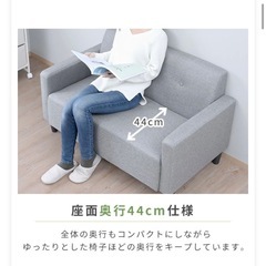【0円】1人掛けソファお譲りします（アーム付き）の画像