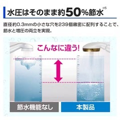 節水シャワーヘッドの画像