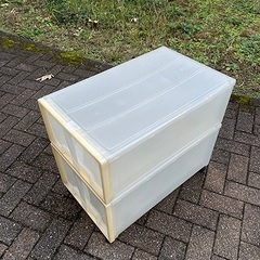 無印良品のクリアケース色々の画像