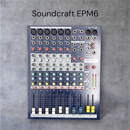 美品】Soundcraft EPM6 アナログミキサー サウンドクラフト (FBF) 東郷