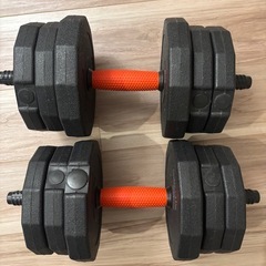 筋トレベンチ＋可変式ダンベルの画像