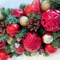 クリスマスガーランド　レッドゴールドの画像
