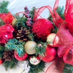 クリスマスガーランド　レッドゴールドの画像