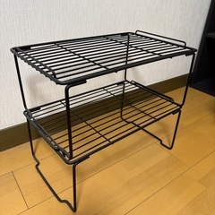 ラックブラック2段の画像