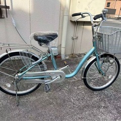 ブリジストン 自転車 BRIDGESTONE CALISIA 22インチ ママチャリ シティサイクル　変速なし自転車 走行確認済の画像