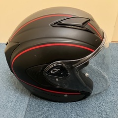 OGK KABUTO EXCEED DELIE ジェットヘルメット フラットブラックグレー Mサイズの画像