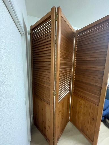 【※金額交渉可　12/7まで】木製ルーバー　パーテーション