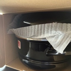 ホーロー製のブラック、取扱説明書付き。 14cm  -の画像