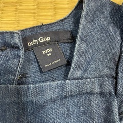 【80】ギャップ ワンピース フリル デニムカラーの画像