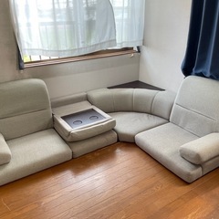 引取限定　ニトリ　ローソファ　L字型の画像