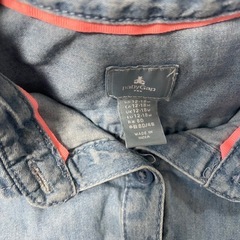 【80】ギャップ 冬服 デニムシャツ ハート刺繍の画像