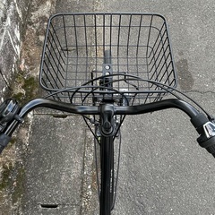 ＜整備済・美品車＞シティサイクル・27インチ自転車・外装6段変速 LEDオートライト・ブラック 鍵付きの画像