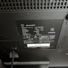 (取引中)32型シャープ液晶テレビ LC-32W25の画像