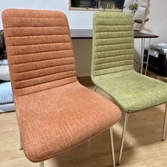 ダイニングテーブル、椅子2脚セットの画像