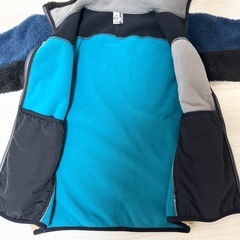 【美品】CHUMS チャムス Sサイズ フリース ボアジャケット マルチカラーの画像