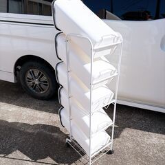 積み重ねて使うキャスター付き分別キッチンゴミ箱 の画像