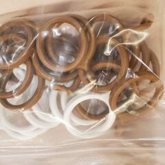 カーテンフック用リング プラスチック製の画像
