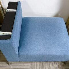 M567 オフィスコム HIBIS ハイビス ハイバックソファ 1人掛け テーブル付き の画像