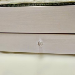 【11/21まで】ベッドフレームのみ 引き出し付 レアカラー【引取り限定】の画像