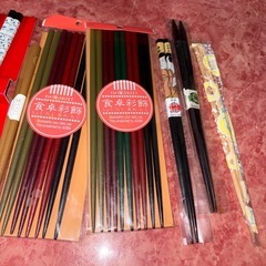 GY1118 箸まとめ売り　藍彩　食卓彩飾　の画像