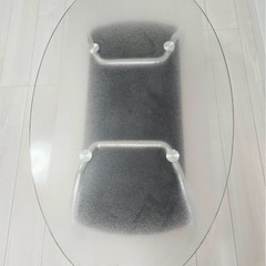 ニトリ　ガラステーブルの画像