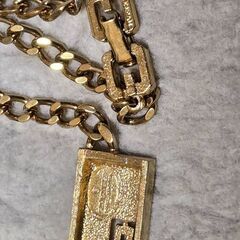 GIVENCHY ジバンシー ゴールド ネックレス チェーン 刻印 ヴィンテージの画像