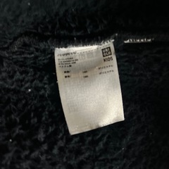 UNIQLOキッズボアジャケット 110 黒 男女兼用の画像