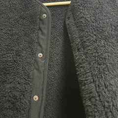 UNIQLOキッズボアジャケット 110 黒 男女兼用の画像