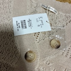 ★ナイスクラップ　ショート丈　カーディガン　ベージュ　フリーサイズ　新品★の画像