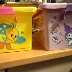 【無料】コンテナボックス2個まとめて　トゥイーティー　クロミの画像