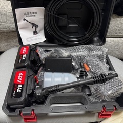 新品未使用　コードレス高圧洗浄機　48V 問い合わせ多いためまとめ買い優先早い者勝ちではありません。の画像
