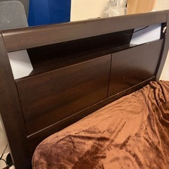 ニトリ　シングルベッドフレーム+シングルマットレス（おまけ）の画像