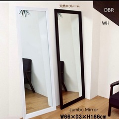 【美品】ジャンボミラーホワイトの画像