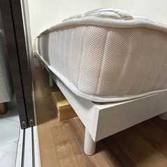 埼玉県草加市/マットレス(ダブル)・ベッド フレームの画像
