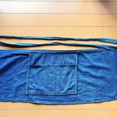 デニム　エプロンの画像