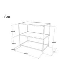 【furnihunter】 Tool rack 001 GL half(ガラスらっくラック)の画像