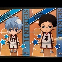🌟 黒子のバスケ 誠凛高校 クリアファイル 4枚セット (黒子テツヤ・火神大我・日向順平)の画像
