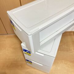 アイリスオーヤマ HGL-391D 衣装ケース 3個セット 幅39×奥行74cm 収納ケース ロングチェスト 引き出し式 クローゼット押入れ収納 ワイド 積み重ね 収納家具 シンプルデザインの画像