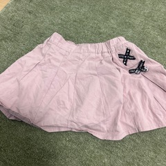キッズスカート130ピンクの画像