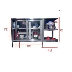 【プロ仕様✨厨房機材】ステンレス棚 & 食器乾燥ラックの画像