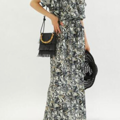 【Techichi】※未使用品※セットアップ ボタニカルプリントパンツ＆ブラウスの画像