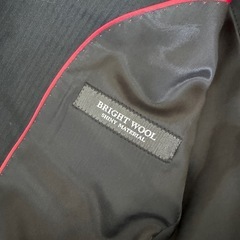 ブラック　スーツ　ストライプ　180〜185cmの画像